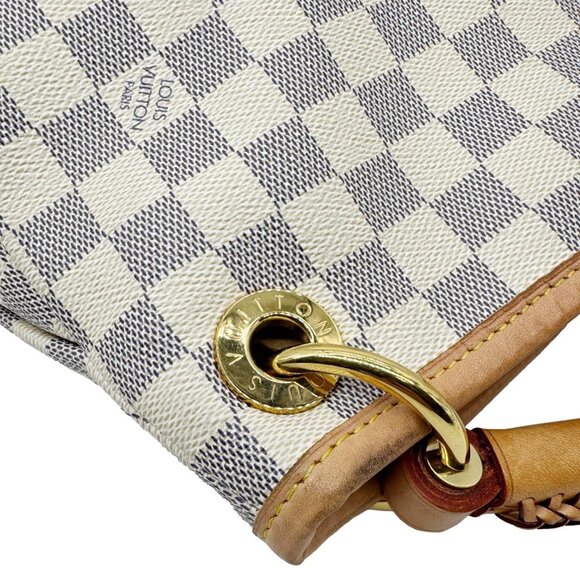 Louis Vuitton  Artsy MM Damier Azur Hobo Bag White - Picture 4 of 16